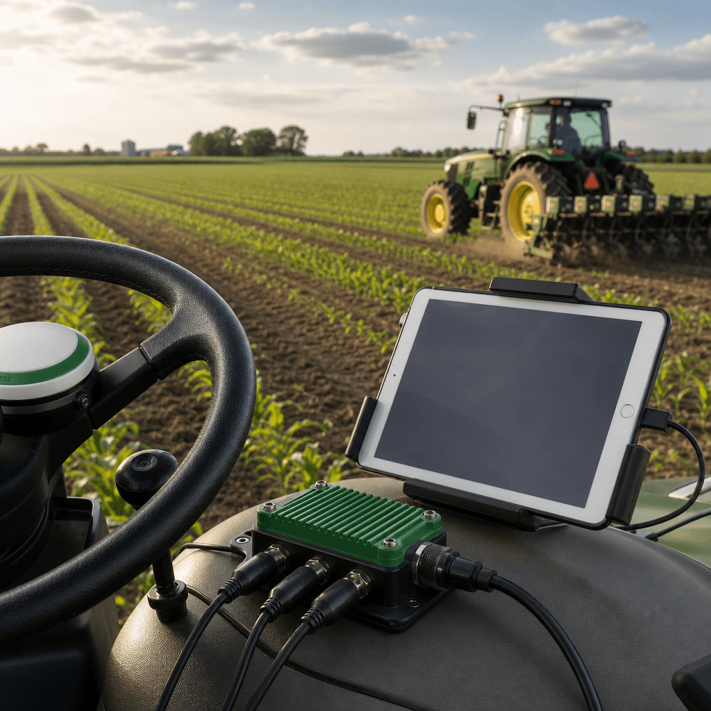RTK GPS Autosteer for iPad: Precision Farming Without a PC